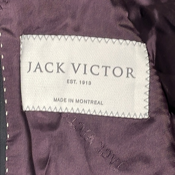 New Jack Victor Esprit Wool Suit Jacket Blazer Black Sz 38S - Picture 7 of 16